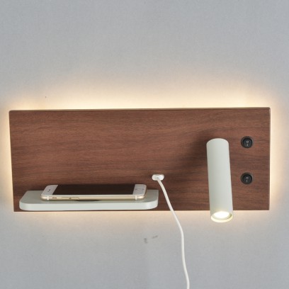 Bedside Reading Lamp With wireless charger