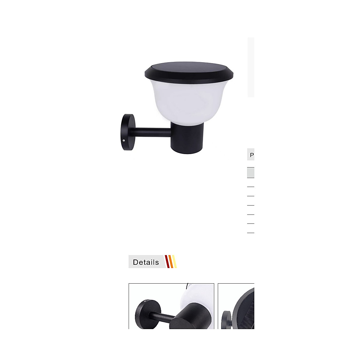 GT-BD1005 Solar Wall Light | Outdoor Cou