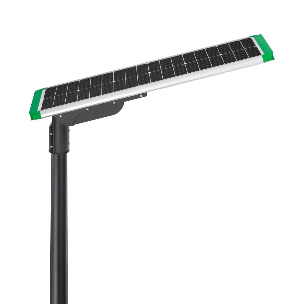 FX Series solar panel and rear housing view FX Series all-in-one solar street light rear solar panel view