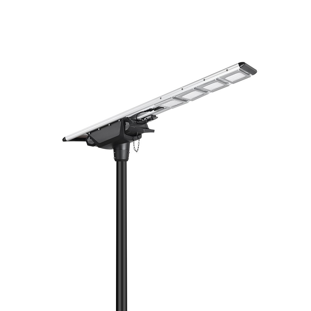QH Series solar street light side view QH Series all-in-one solar street light side view with monocrystalline solar panel