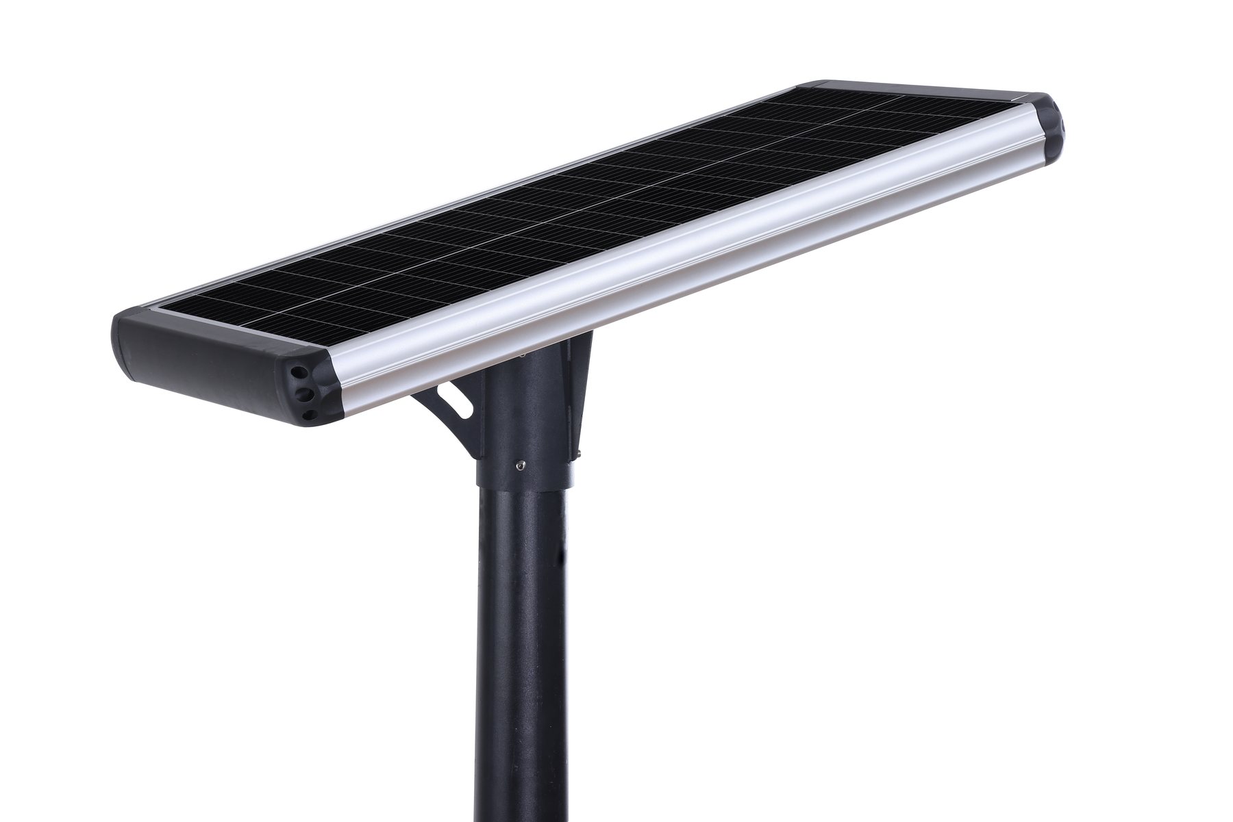 NM Series solar street light top and solar panel view NM Series solar street light top view with solar panel