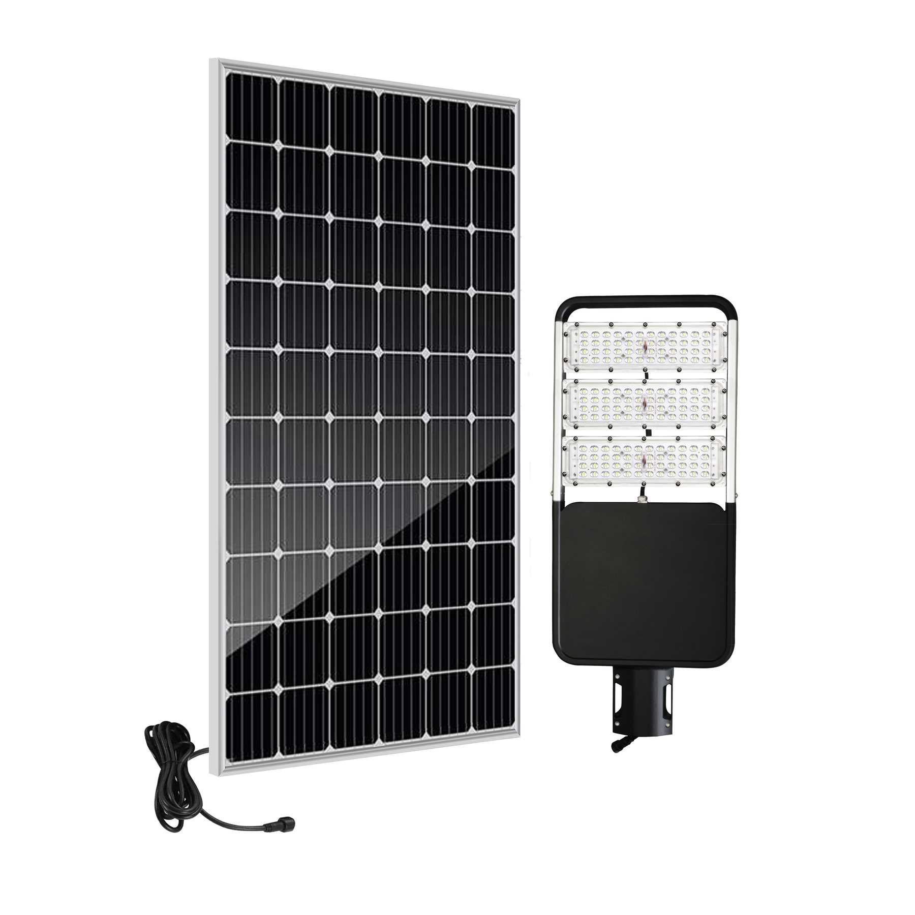 ZC Series split solar street light solar panel and lamp head view ZC Series split solar street light solar panel and lamp head view